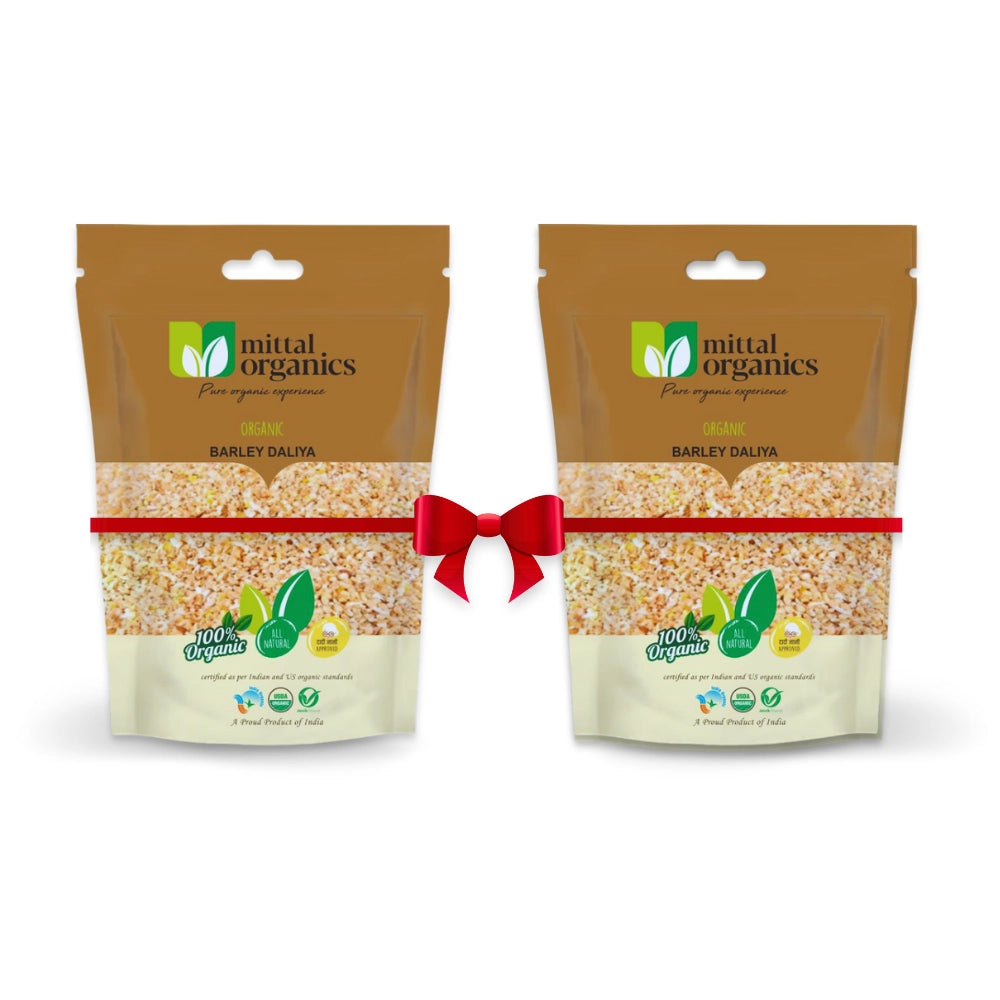 Organic Barley Daliya (Jau) (जौ दलिया) (900gm) (Pack of 2)