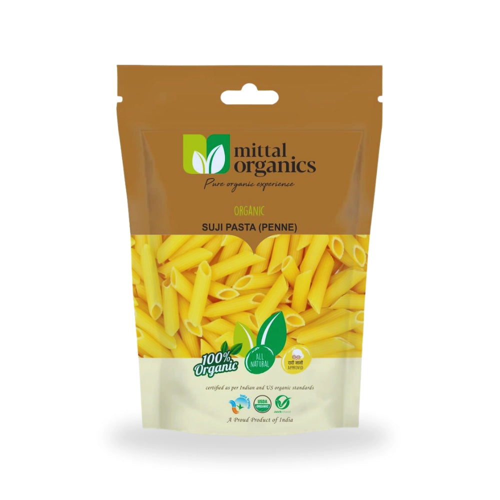 Organic Suji Pasta (Penne) 400GM (सूजी पास्ता पेने)