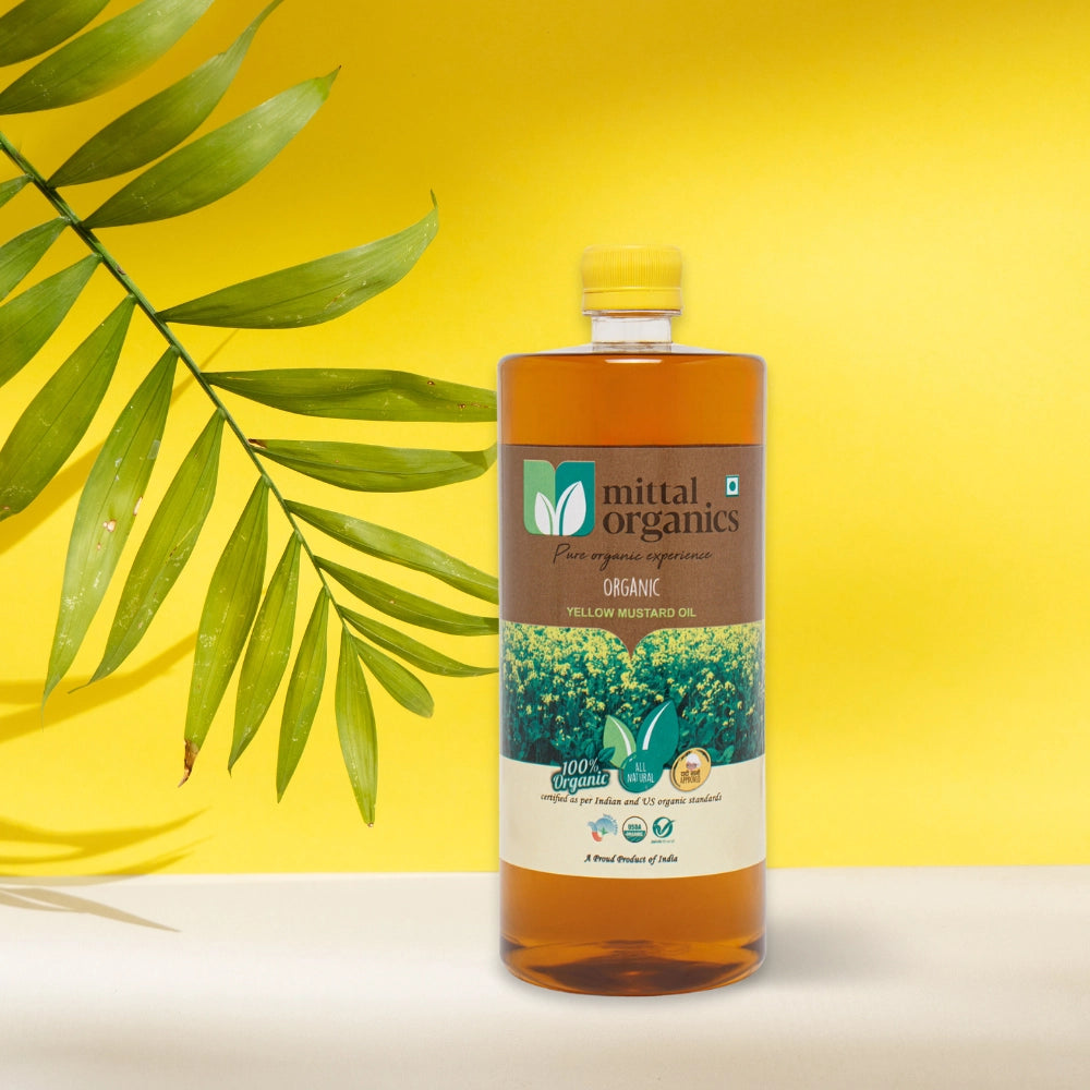 Organic Yellow Mustard Oil (Sarason) (पीली सरसो तेल)