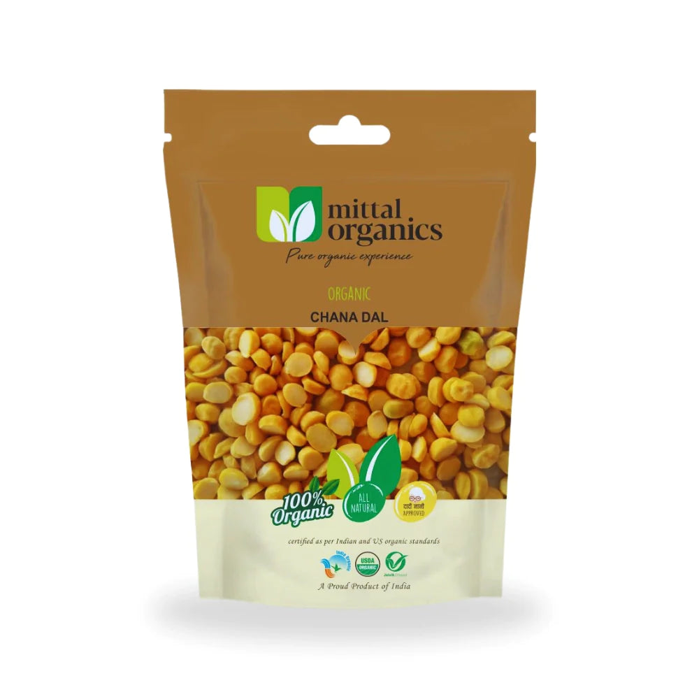 Organic Chana Dal (चना दाल) (850gm) (Pack of 2)