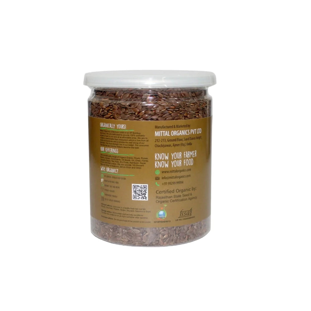 Organic Flaxseed Roasted (Alsi) (अलसी रोस्टेड) (300gm) (Pack of 2)