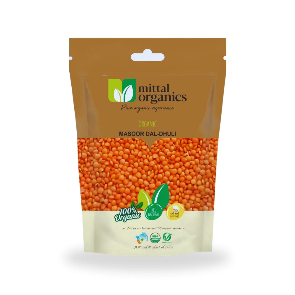 Organic Masoor Dal Dhuli (मसूर दाल धुली)
