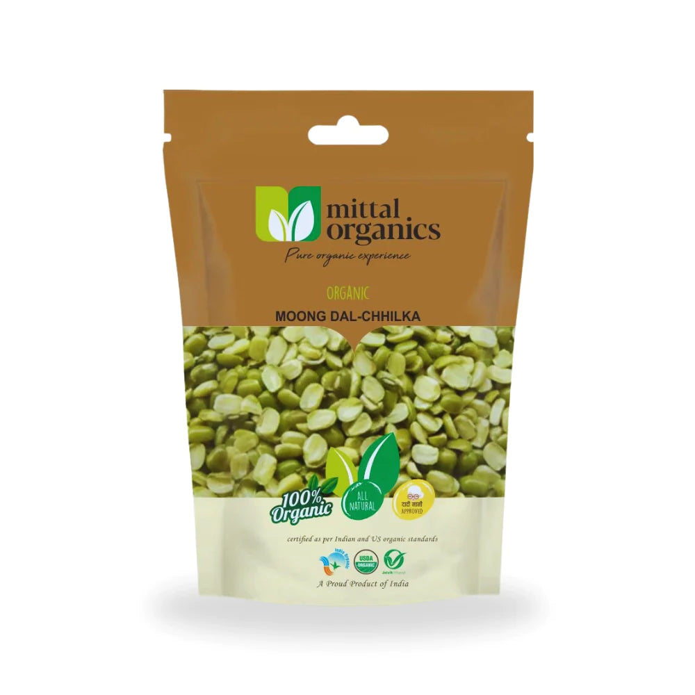 Organic Moong Dal Chhilka (मूंग दाल छिलका) (850gm) (Pack of 2)