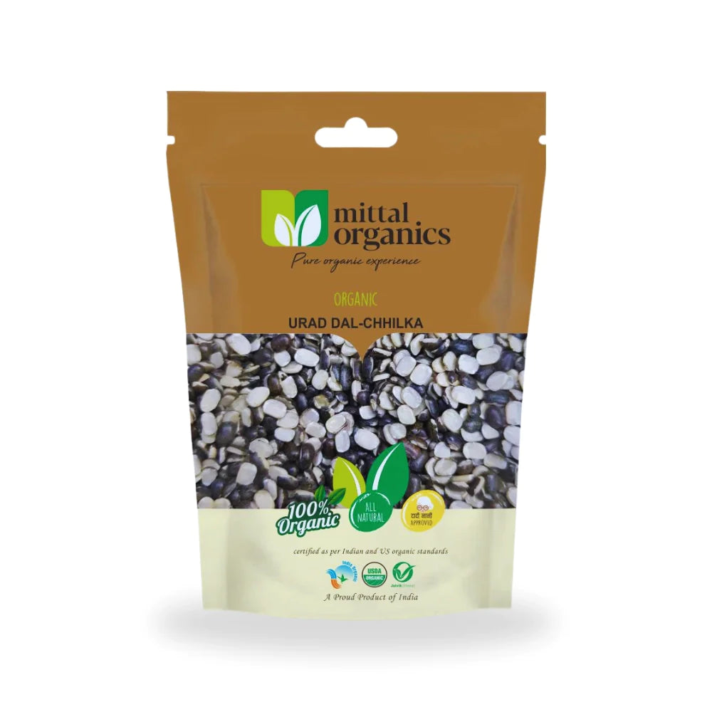 Organic Urad Dal Chilka (उड़द दाल छिलका) (850gm) (Pack of 2)
