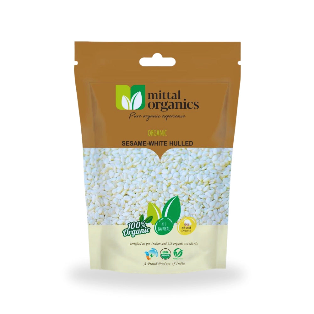 Organic Sesame White Hulled (Til) (तिल धुला)