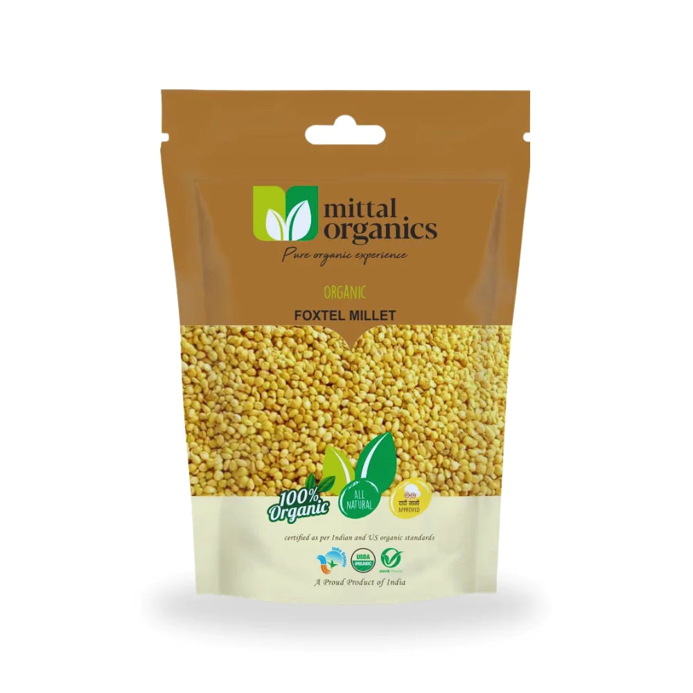 Organic Foxtail Millet (Kangni Bajra) (कंगनी) (900gm) (Pack of 2)