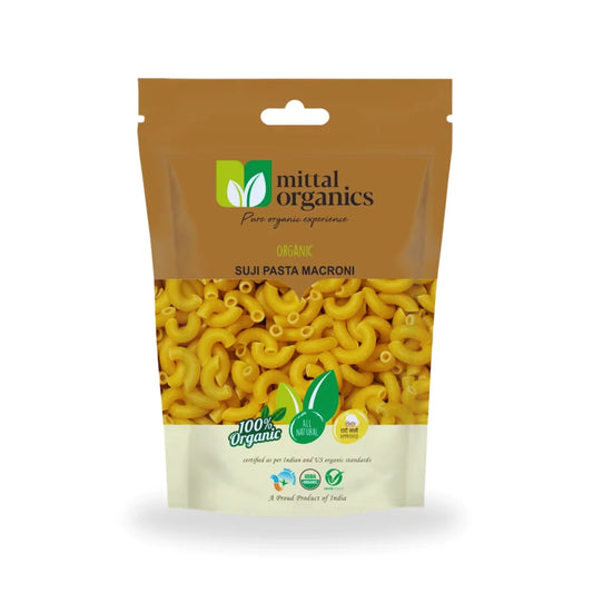 Organic Suji Pasta (Macroni) (सूजी पास्ता मैक्रोनी) (400gm) (Pack of 2)