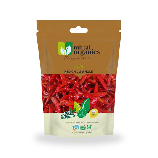 Organic Red Chilli Whole (Lal Mirch) (लाल मिर्च)