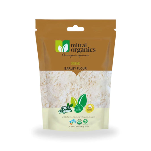 Organic Barley Flour (Jau) (जौ आटा) (900gm) (Pack of 2)