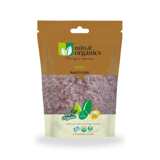 Organic Ragi Flour (रागी आटा) (900gm) (Pack of 2)