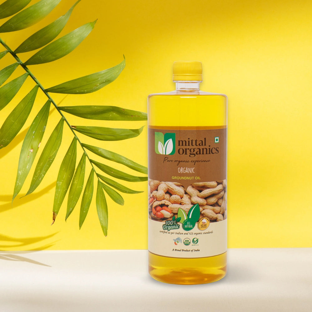 Organic Groundnut Oil (Moongaphalee) (मूँगफली का तेल)