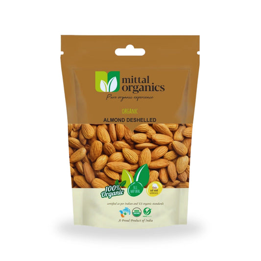 Organic Almond Deshelled (Badam) (बादाम)