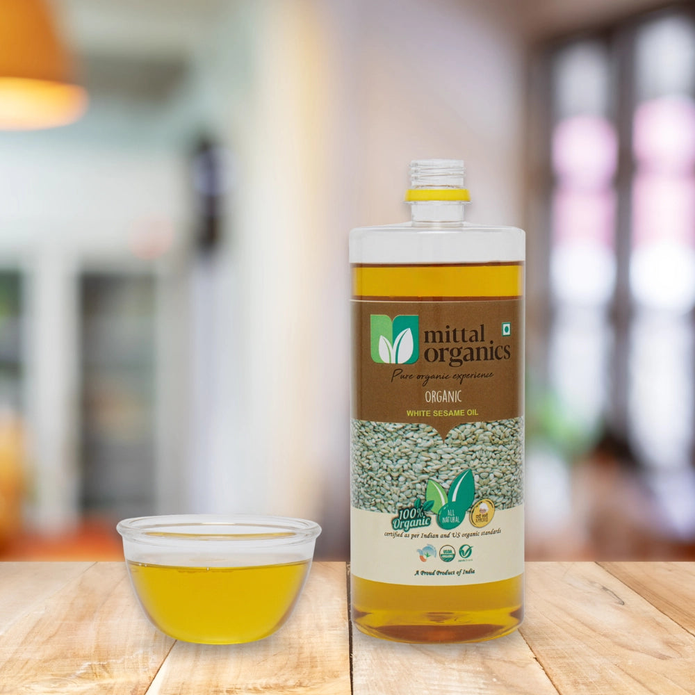 Organic White Sesame Oil (Til) (सफेद तिल तेल)