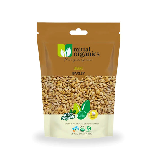 Organic Barley Grain (Jau) (जौ) (900gm) (Pack of 2)