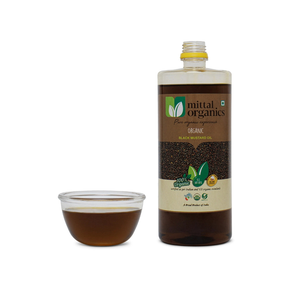 Organic Black Mustard Oil (Sarason) (काली सरसों तेल)