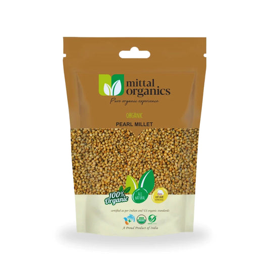 Organic Pearl Millet Whole (Bajra) (बाजरा) (900gm) (Pack of 2)