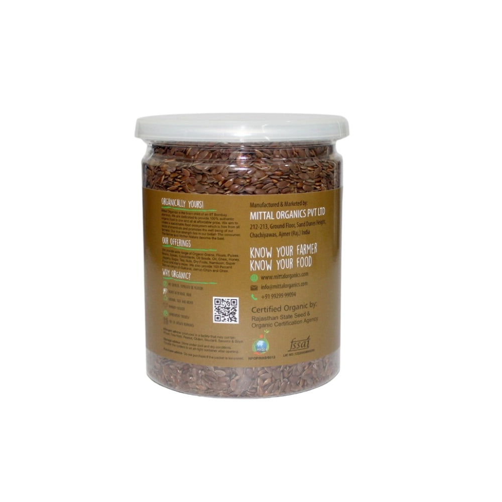 Organic Flaxseed Roasted (Alsi) (अलसी रोस्टेड)