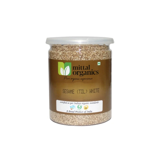 Organic Sesame White (Til) (तिल) (300gm) (Pack of 2)