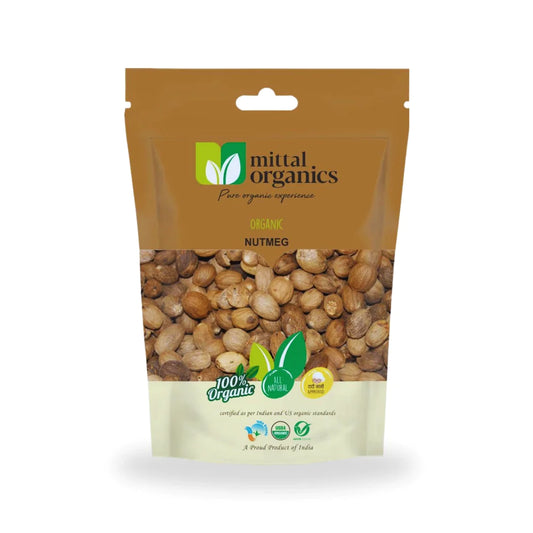 Organic Nutmeg (Jayfal) (जायफल) (300gm) (Pack of 2)