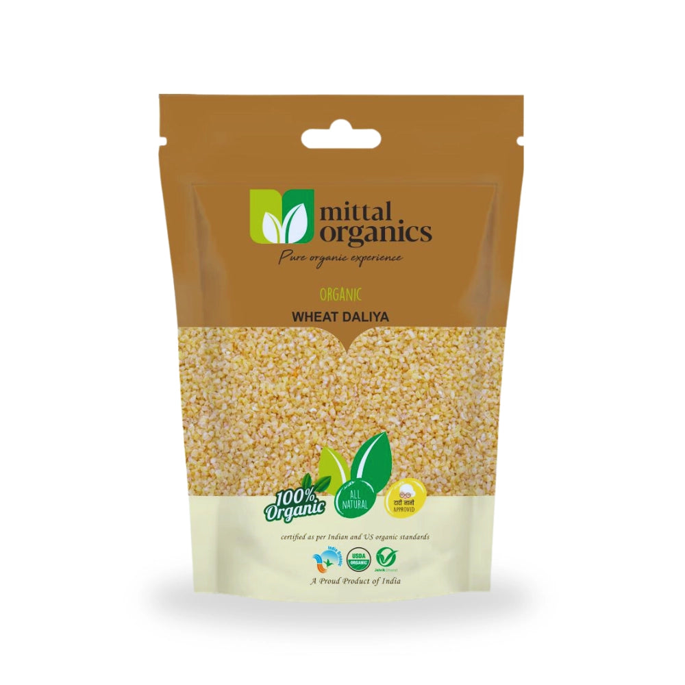 Organic Wheat Daliya (Gehun) (गेहूं दलिया)