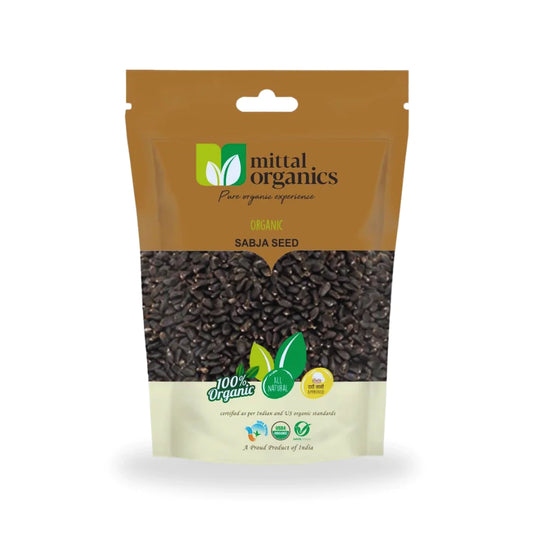 Organic Sabja Seed (सब्जा बीज) (350gm) (Pack of 2)