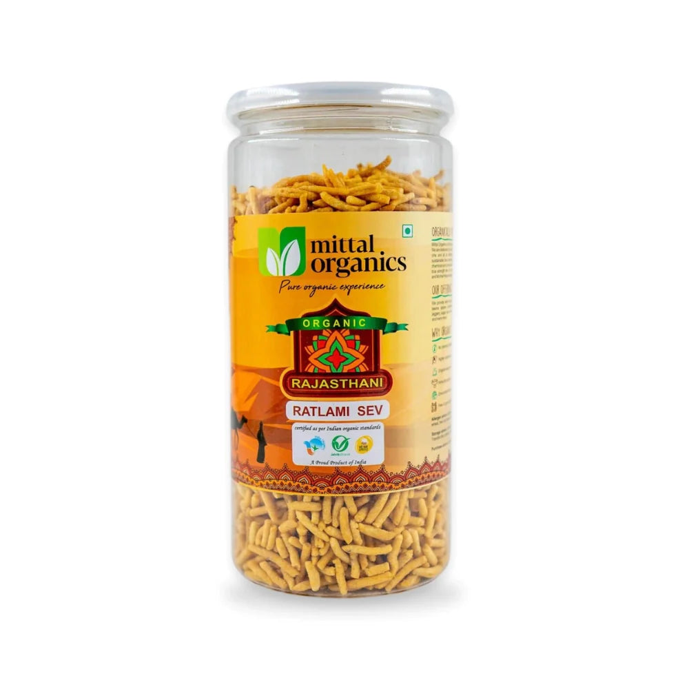 Organic Ratlami Sev (रतलामी सेव) (300gm) (Pack of 2)