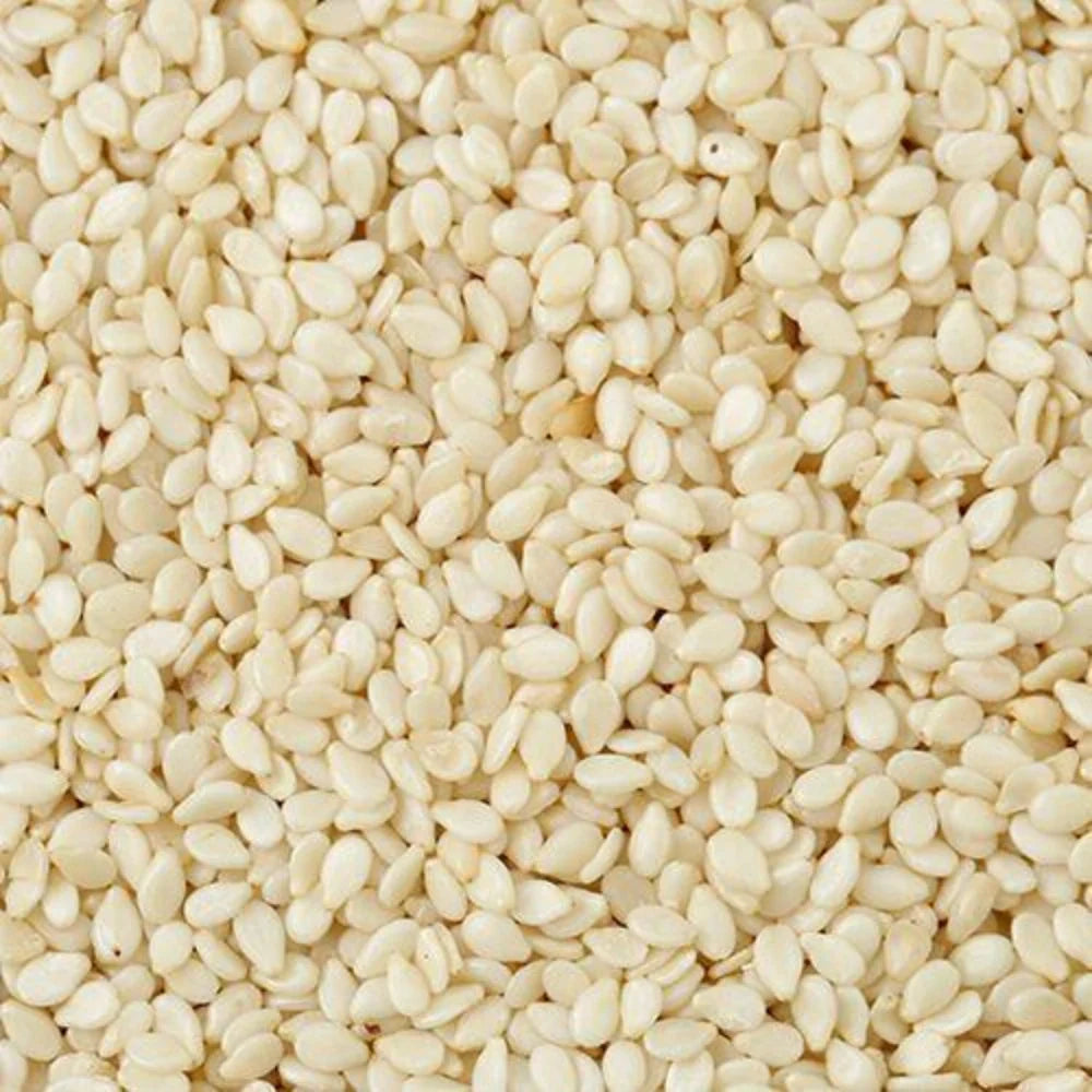Organic Sesame White Hulled (Til) (तिल धुला) (300gm) (Pack of 2)