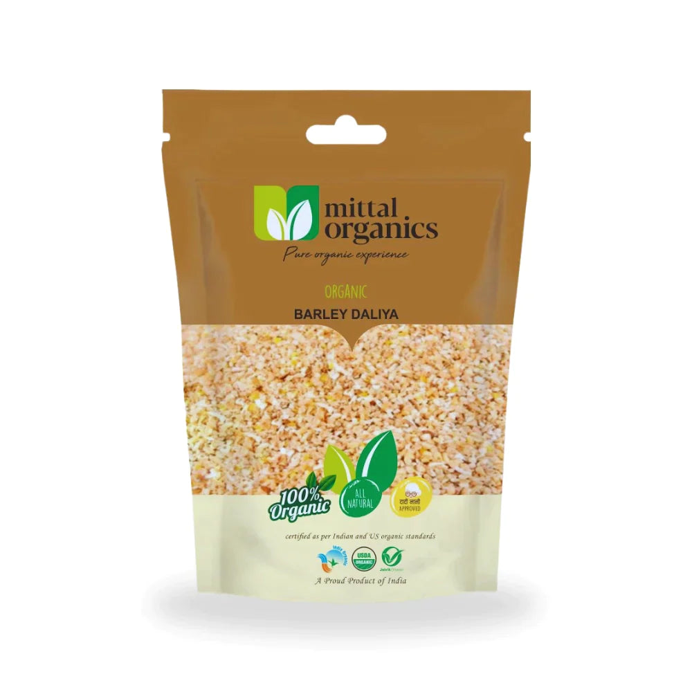 Organic Barley Daliya (Jau) (जौ दलिया) (900gm) (Pack of 3)