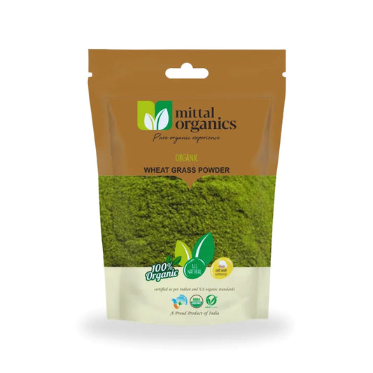 Organic Wheat Grass Powder (गेहूं ज्वारा पाउडर) (250gm) (Pack of 2)