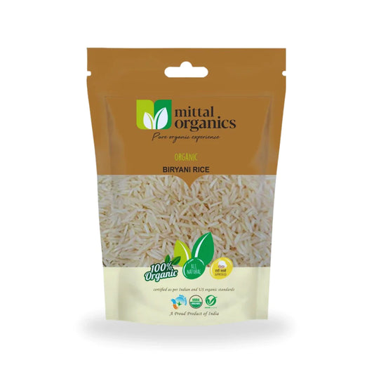 Organic Biryani Rice White (बिरयानी चावल) (850gm) (Pack of 2)