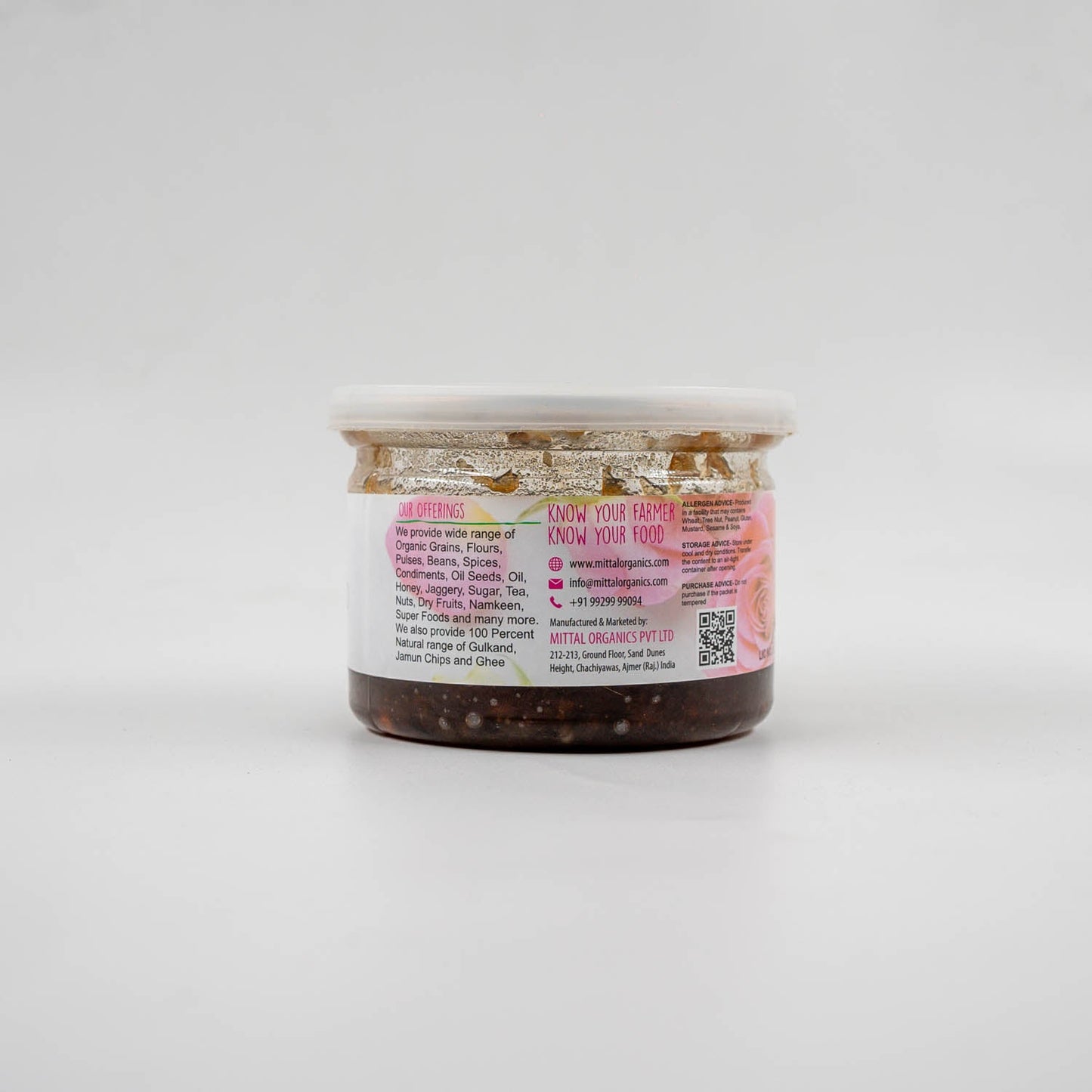 Organic Honey Gulkand (शहद गुलकंद) (600gm) (Pack of 2)