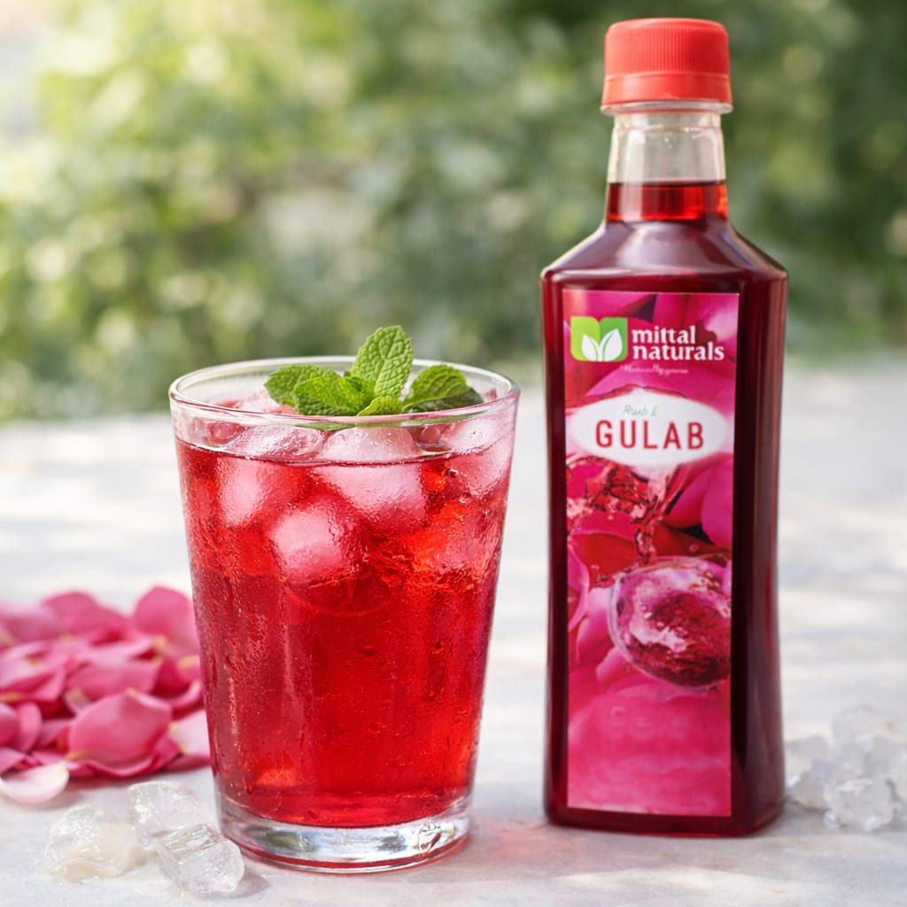 Mittal Naturals Ruh E Gulab Sharbat (गुलाब शरबत)
