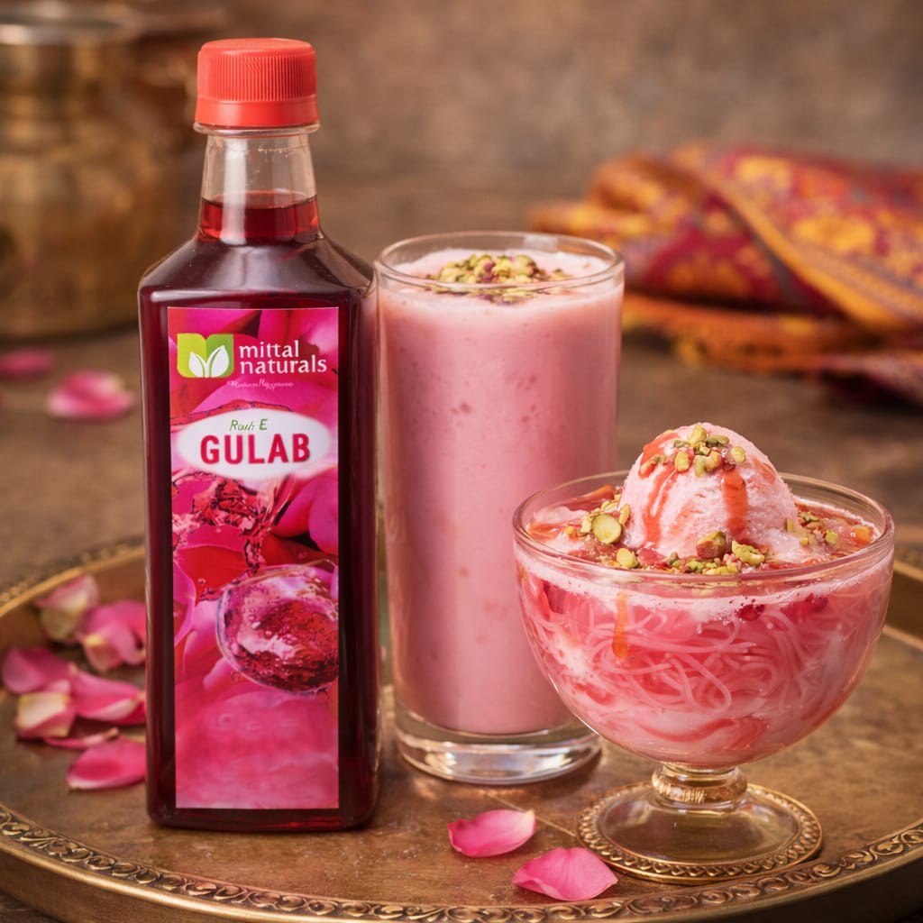 Mittal Naturals Ruh E Gulab Sharbat (गुलाब शरबत)