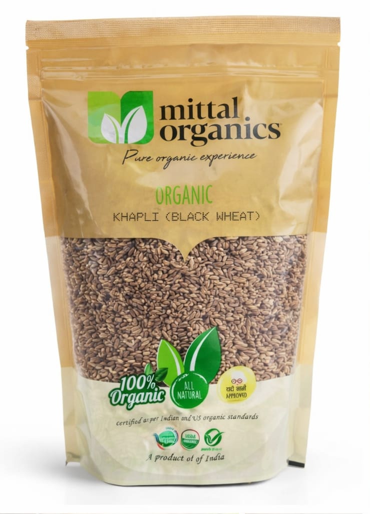 Mittal Organics Black wheat Whole (Khapli) 900GM (Pack of 2)