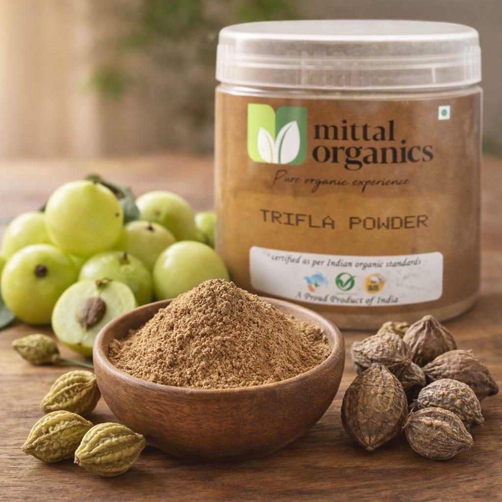 Organic Trifla Powder (त्रिफला पाउडर)