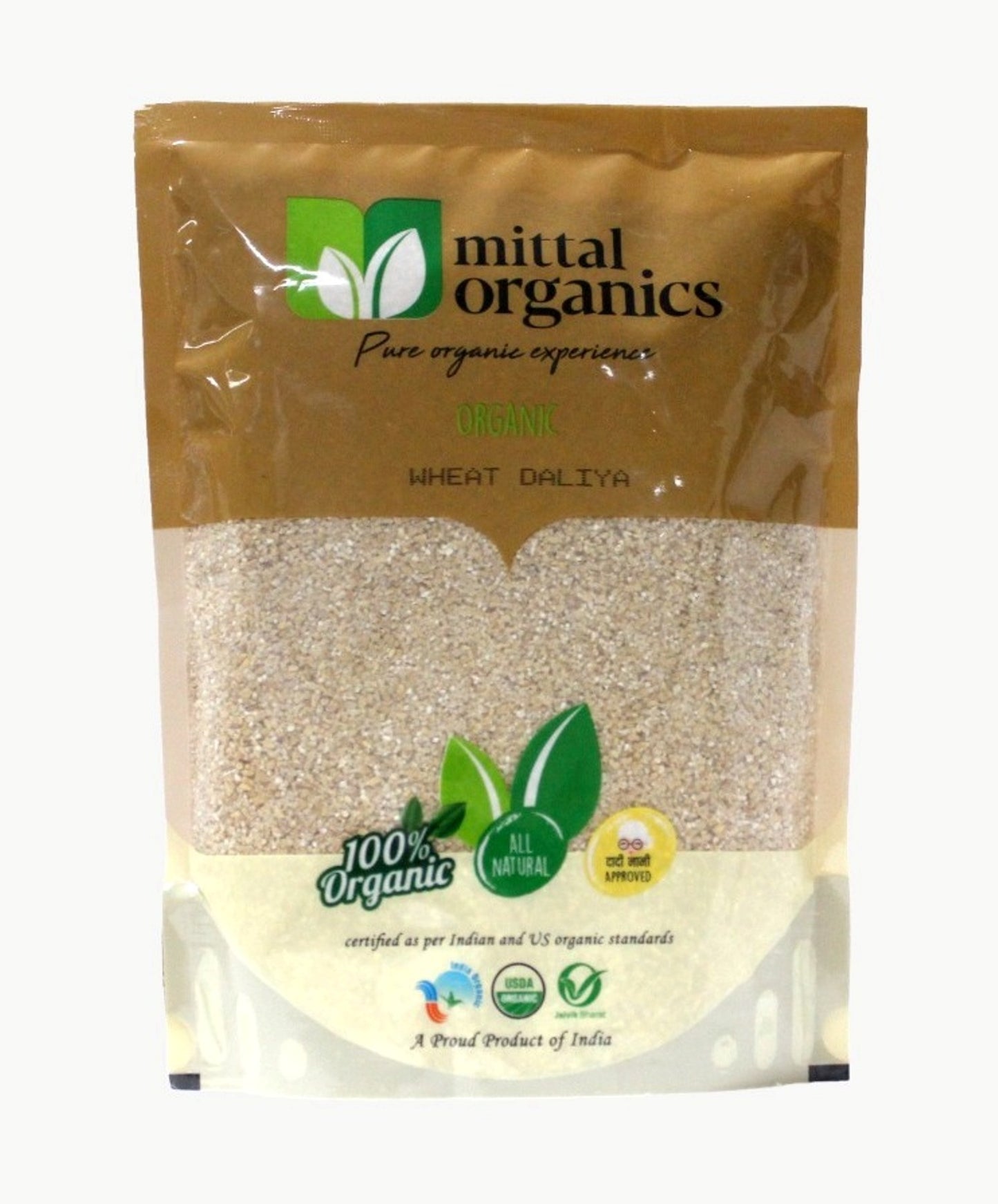 Sprouted Wheat Daliya - 0.5Kg (Pack of 2)