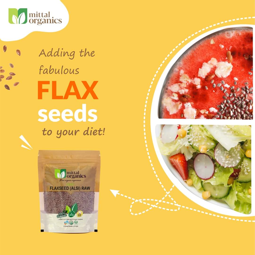 Organic Flaxseed Raw (Alsi) (अलसी) (300gm) (Pack of 2)