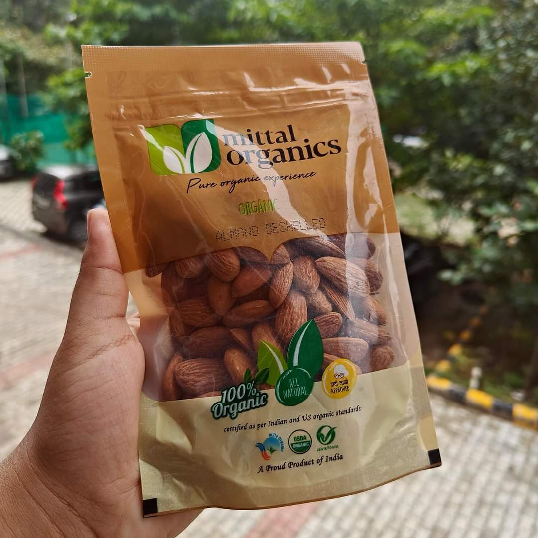 Small Badam Organic Almond Deshelled (Badam) (बादाम) – Mittal Organics