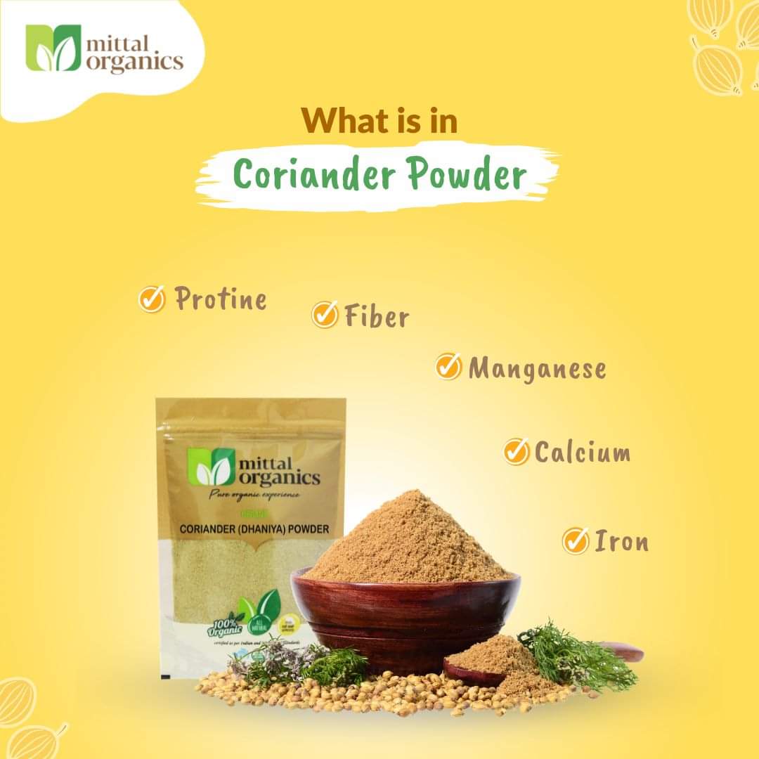 Organic Coriander Powder (Dhaniya) (धनिया पाउडर)