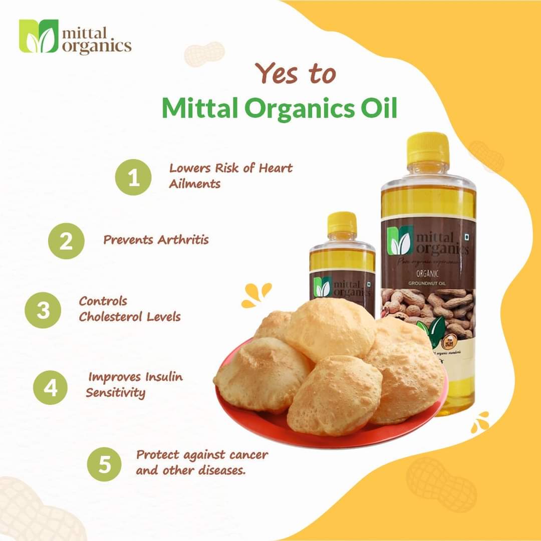 Organic Groundnut Oil (Moongaphalee) (मूँगफली का तेल)