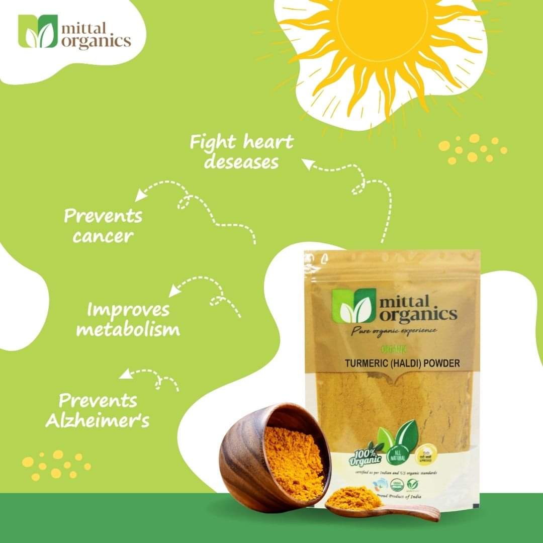 Organic Turmeric Powder (Haldi) (हल्दी पाउडर)