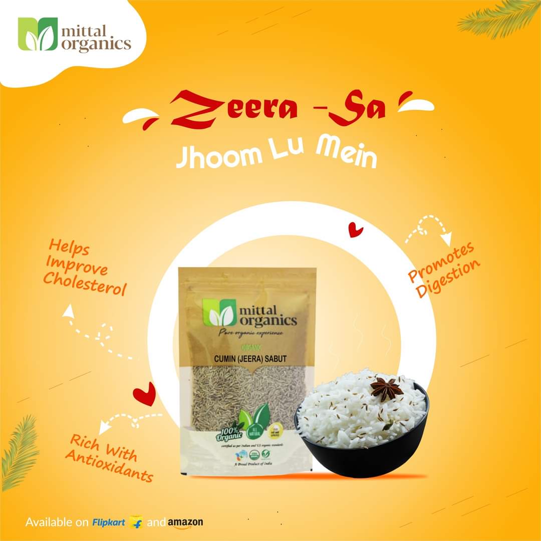 Organic Cumin Whole (Jeera) (जीरा)