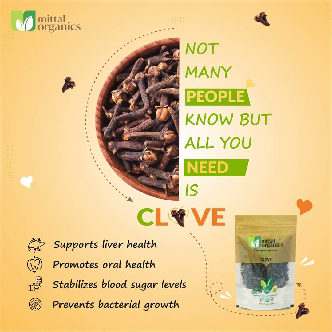 Organic Clove (Laung) (लौंग) (200gm) (Pack of 2)