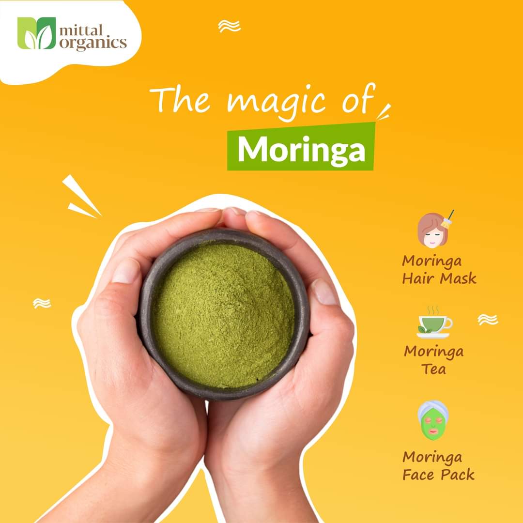 Organic Moringa Powder (मोरिंगा पाउडर) (150gm) (Pack of 2)