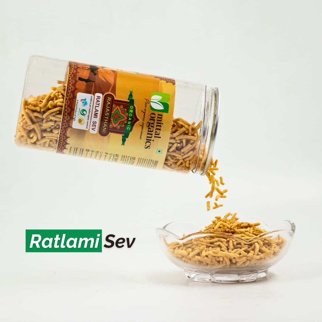 Organic Ratlami Sev (रतलामी सेव) (300gm) (Pack of 2)