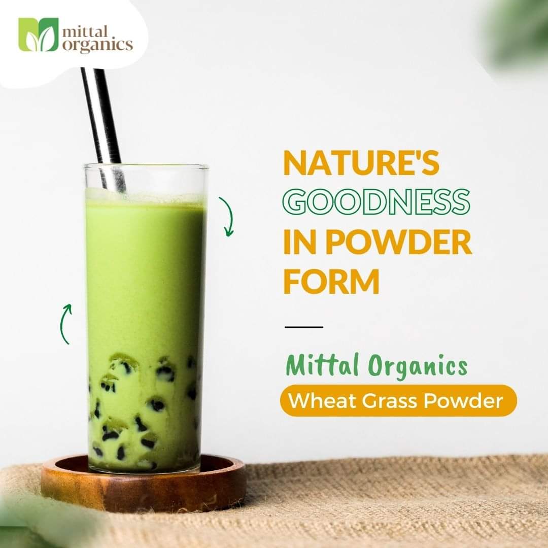 Organic Wheat Grass Powder (गेहूं ज्वारा पाउडर)