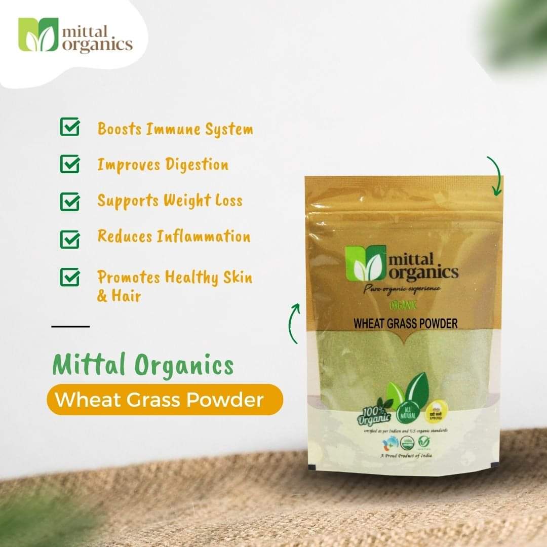 Organic Wheat Grass Powder (गेहूं ज्वारा पाउडर)